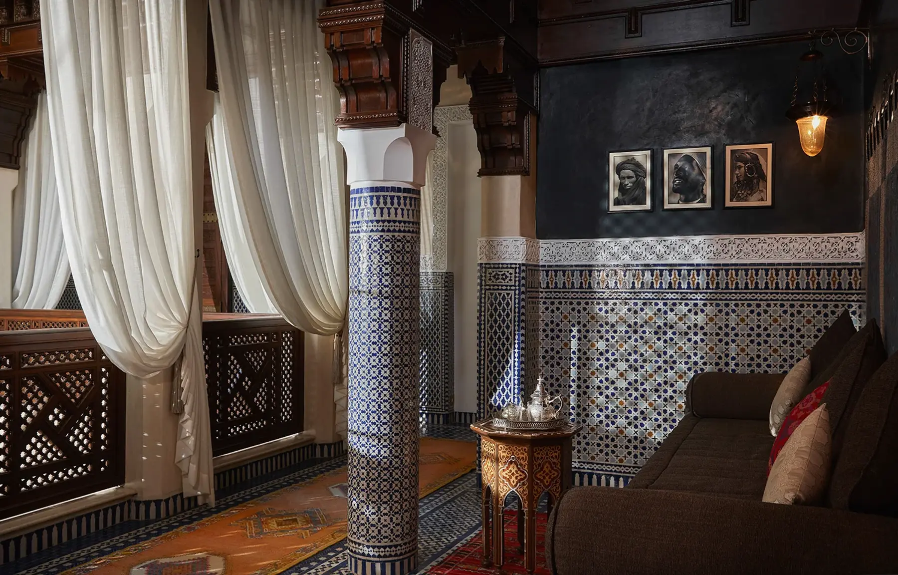 Intérieur d'hospitalité marocaine